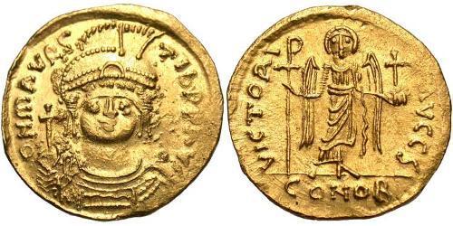 1 Solidus Византийская империя (330-1453) Золото Маврикий (539-602)