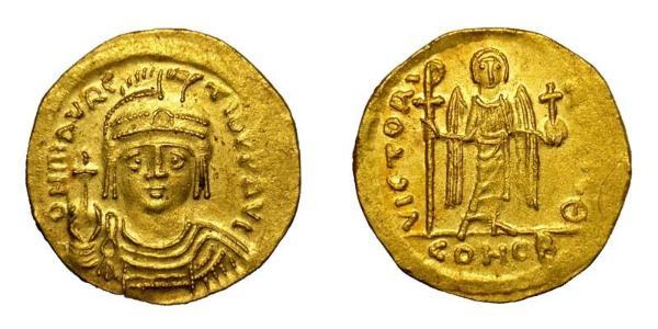 1 Solidus Византийская империя (330-1453) Золото Маврикий (539-602)