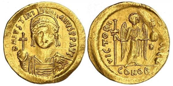 1 Solidus Византийская империя (330-1453) Золото Юстиниан I (482-565)