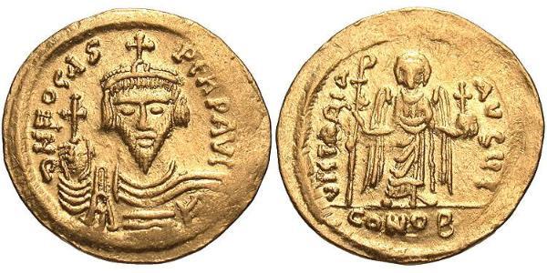 1 Solidus Византийская империя (330-1453) Золото Phocas(?-610)