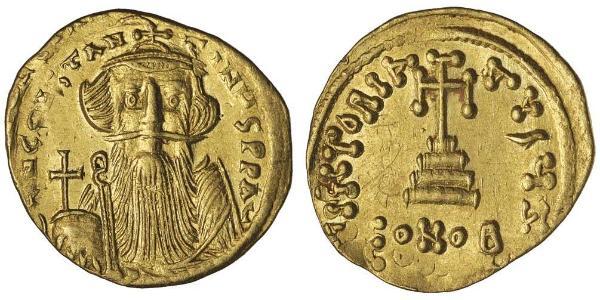 1 Solidus Византийская империя (330-1453) Золото Констант II  (630-668)