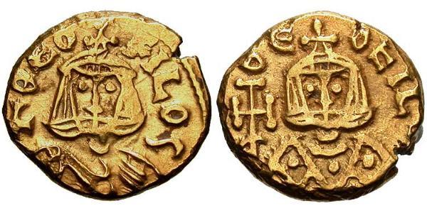 1 Solidus Византийская империя (330-1453) Золото Феофил (813-842)