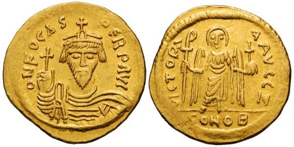 1 Solidus Візантійська імперія (330-1453) Золото Phocas(?-610)