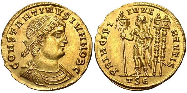 1 Solidus Римская империя (27BC-395) Золото Констанций II (317 - 361)