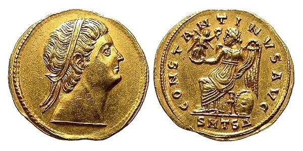 1 Solidus Римская империя (27BC-395) Золото Константин I (272 - 337)