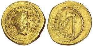 1 Solidus Римська республіка (509BC-27BC) Золото Юлій Цезар (100BC- 44 BC)
