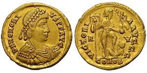 1 Solidus Western Roman Empire (285-476) 金 Honorius  (384-423)