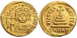 1 Solidus 拜占庭帝国 金 Tiberius II (535-582)