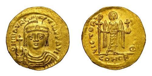 1 Solidus 拜占庭帝国 金 Maurice Tiberius (539-602)