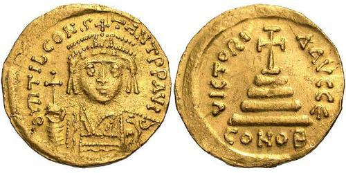 1 Solidus 拜占庭帝国 金 Tiberius II (535-582)