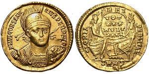 1 Solidus 羅馬帝國 金 君士坦提烏斯二世