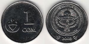 1 Som Kirghizistan (1991 - ) Acciaio/Nichel 