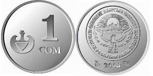 1 Som Kirghizistan (1991 - ) Acier/Nickel 