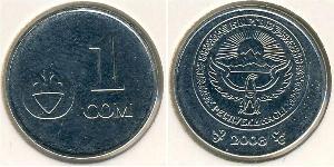 1 Som Kyrgyzstan (1991 - ) Steel/Nickel 