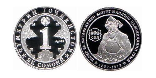 1 Somoni Tadschikistan (1991 - ) Silber 