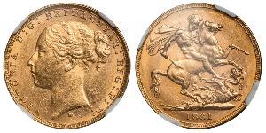 1 Sovereign Australia (1788 - 1939) Gold Victoria (1819 - 1901)