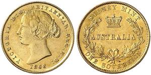 1 Sovereign Australia (1788 - 1939) Gold Victoria (1819 - 1901)