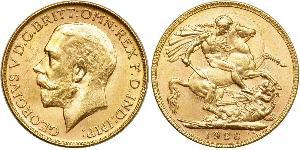 1 Sovereign Australia (1788 - 1939) Gold George V of the United Kingdom (1865-1936)