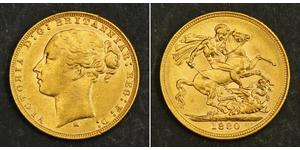 1 Sovereign Australia (1788 - 1939) Gold Victoria (1819 - 1901)