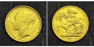 1 Sovereign Australia (1788 - 1939) Gold Victoria (1819 - 1901)