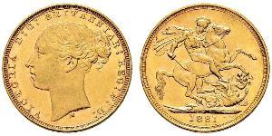 1 Sovereign Australia (1788 - 1939) Gold Victoria (1819 - 1901)