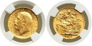 1 Sovereign Australia (1788 - 1939) Gold George V of the United Kingdom (1865-1936)