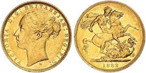 1 Sovereign Australia (1788 - 1939) Gold Victoria (1819 - 1901)