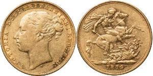 1 Sovereign Australia (1788 - 1939) Gold Victoria (1819 - 1901)