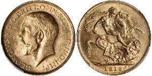 1 Sovereign Australia (1788 - 1939) Gold George V of the United Kingdom (1865-1936)