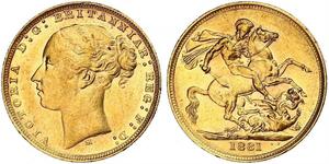 1 Sovereign Australia (1788 - 1939) Gold Victoria (1819 - 1901)