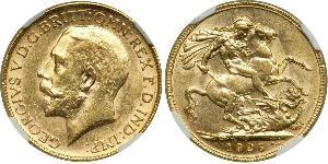 1 Sovereign Australia (1788 - 1939) Gold George V of the United Kingdom (1865-1936)