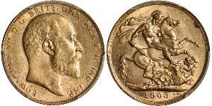 1 Sovereign Australia (1788 - 1939) Gold Edward VII (1841-1910)