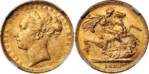 1 Sovereign Australia (1788 - 1939) Gold Victoria (1819 - 1901)