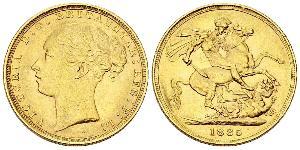 1 Sovereign Australia (1788 - 1939) Gold Victoria (1819 - 1901)