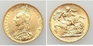 1 Sovereign Australia (1788 - 1939) Gold Victoria (1819 - 1901)