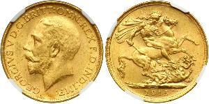 1 Sovereign Australia (1788 - 1939) Gold George V of the United Kingdom (1865-1936)