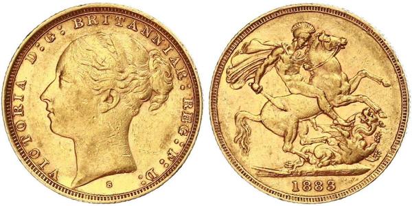 1 Sovereign Australia (1788 - 1939) Gold Victoria (1819 - 1901)