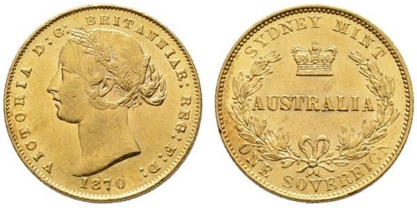 1 Sovereign Australia (1788 - 1939) Gold Victoria (1819 - 1901)