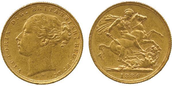 1 Sovereign Australia (1788 - 1939) Gold Victoria (1819 - 1901)