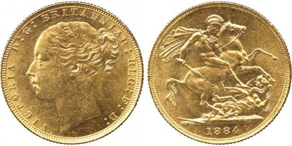 1 Sovereign Australia (1788 - 1939) Gold Victoria (1819 - 1901)