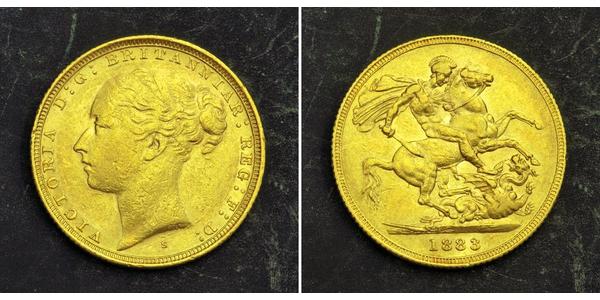 1 Sovereign Australia (1788 - 1939) Gold Victoria (1819 - 1901)