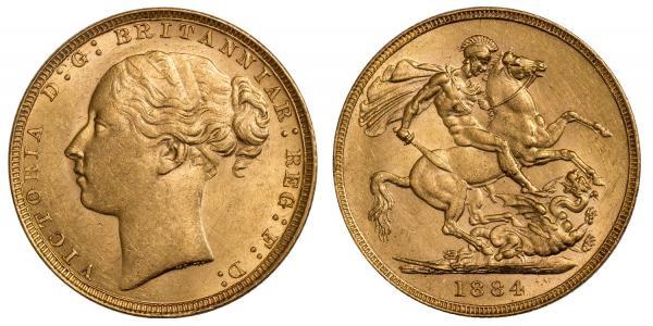 1 Sovereign Australia (1788 - 1939) Gold Victoria (1819 - 1901)