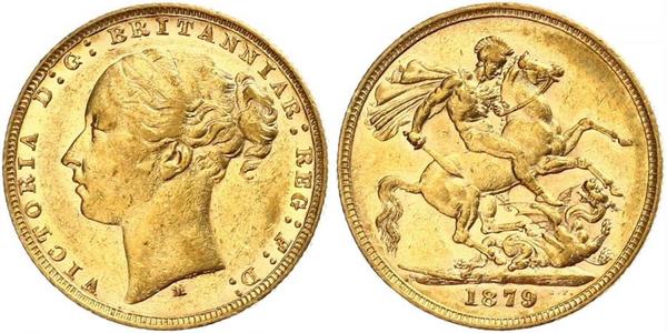 1 Sovereign Australia (1788 - 1939) Gold Victoria (1819 - 1901)