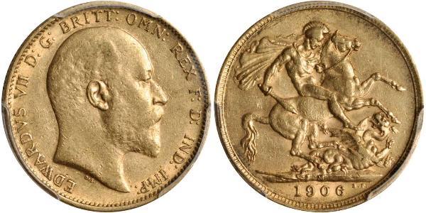 1 Sovereign Australia (1788 - 1939) Gold Edward VII (1841-1910)