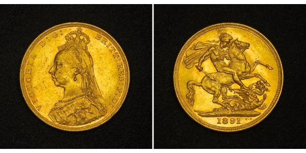 1 Sovereign Australia (1788 - 1939) Gold Victoria (1819 - 1901)