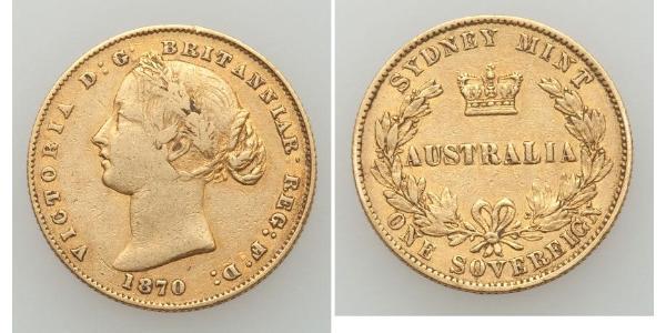 1 Sovereign Australia (1788 - 1939) Gold Victoria (1819 - 1901)