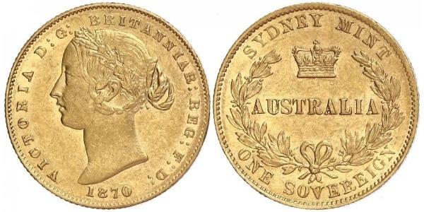 1 Sovereign Australia (1788 - 1939) Gold Victoria (1819 - 1901)