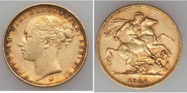 1 Sovereign Australia (1788 - 1939) Gold Victoria (1819 - 1901)