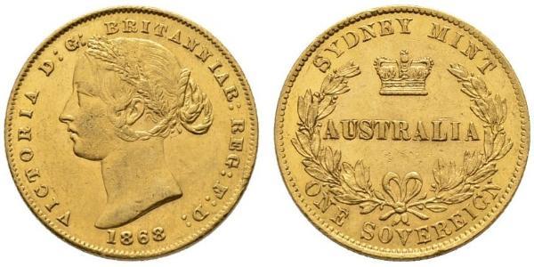 1 Sovereign Australia (1788 - 1939) Gold Victoria (1819 - 1901)