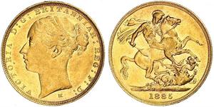 1 Sovereign Australien (1788 - 1939) Gold Victoria (1819 - 1901)